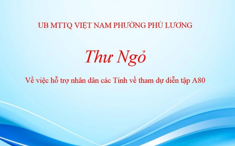 Thư ngỏ!