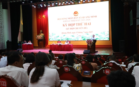 HĐND xã Quang Minh tổ chức Kỳ họp thứ hai