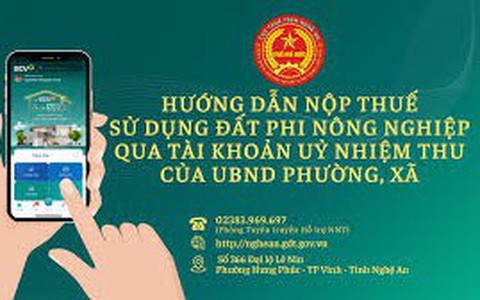 UBND xã Phú Nghĩa thông báo triển khai nộp thuế sử dụng đất phi nông nghiệp năm 2025 bằng phương thức điện tử qua eTax Mobile và các hình thức khác không sử dụng tiền mặt