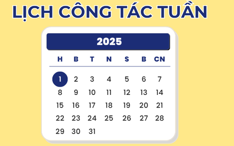 LỊCH CÔNG TÁC TUẦN CỦA LÃNH ĐẠO TRUNG TÂM (Từ ngày 25/08/2025 đến ngày 29/08/2025)