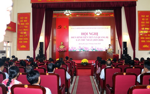Đảng ủy – HĐND – UBND – UB MTTQ Việt Nam xã Quảng Bị tổ chức Hội nghị điển hình tiên tiến lần thứ nhất, giai đoạn 2025-2030