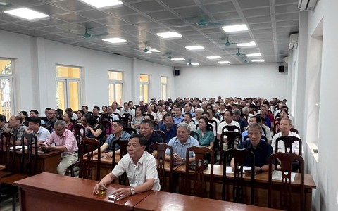 Hội nghị báo cáo viên khu vực Cầu Giấy: Tình hình thời sự trong nước và Quốc tế thời gian gần đây