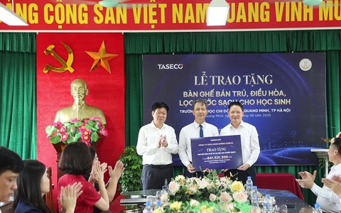 Taseco tài trợ cơ sở vật chất trị giá hơn 1,66 tỷ đồng cho trường Tiểu học Chi Đông phục vụ bán trú học đường