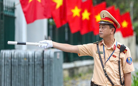 THÔNG BÁO MỚI NHẤT: Công an TP Hà Nội phân luồng giao thông phục vụ Tổng duyệt diễu binh ngày 30/8