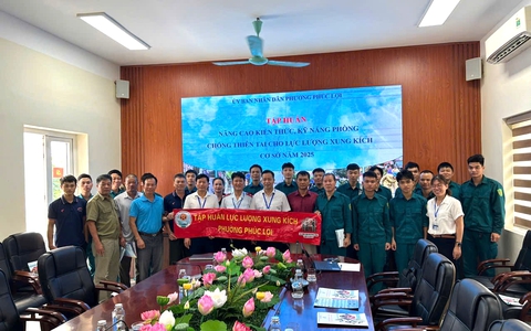 Tập huấn nâng cao kiến thức, kỹ năng phòng chống thiên tai