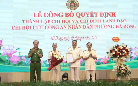 Thành lập Chi hội Cựu Công an nhân dân phường Hà Đông