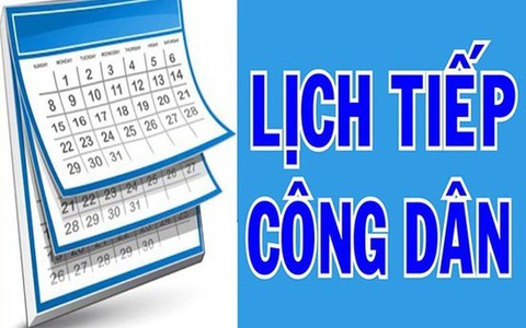 LỊCH TIẾP CÔNG DÂN CỦA CHỦ TỊCH UBND XÃ ĐÔNG ANH QUÝ III NĂM 2025