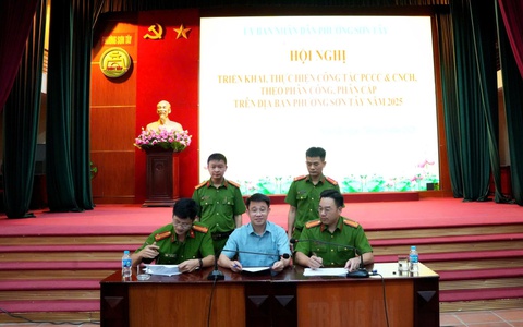 Sơn Tây tổ chức hội nghị triển khai công tác PCCC & CNCH theo phân công, phân cấp trên địa bàn phường