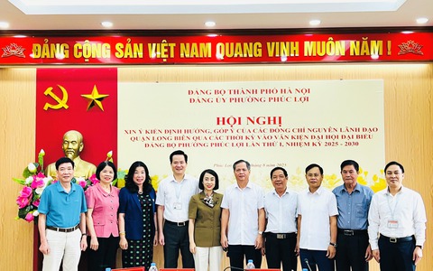 Đảng ủy phường Phúc Lợi tổ chức hội nghị góp ý dự thảo văn kiện Đại hội Đảng bộ phường lần thứ I, nhiệm kỳ 2025 - 2030