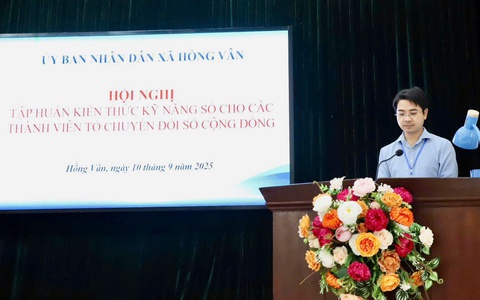 Tập huấn kiến thức công nghệ số, kỹ năng số cho thành viên Tổ chuyển đổi số cộng đồng
