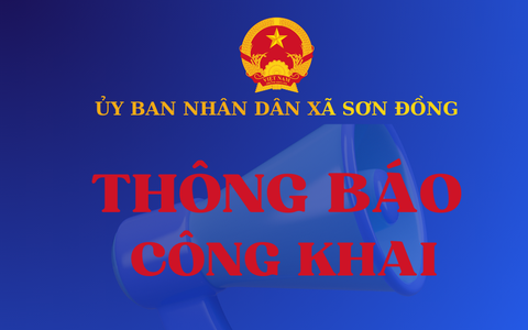 Thông báo niêm yết công khai danh sách người khuyết tật đề nghị cấp Giấy xác nhận khuyết tật trên địa bàn xã Sơn Đồng