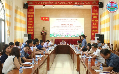 Xã Hưng Đạo triển khai kế hoạch cưỡng chế các công trình vi phạm pháp luật về đất đai
