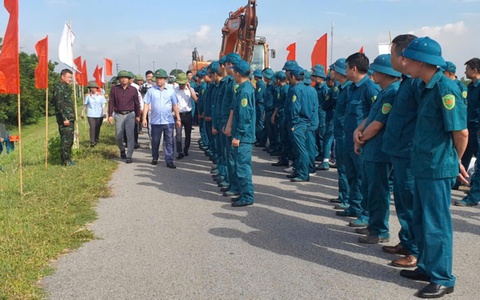 XÃ HÁT MÔN TỔ CHỨC DIỄN TẬP PHÒNG, CHỐNG THIÊN TAI