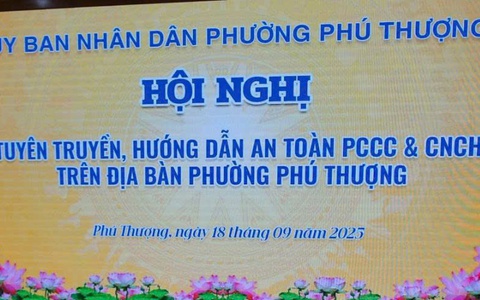 Hội nghị tuyên truyền, hướng dẫn an toàn PCCC & CNCH trên địa bàn phường Phú Thượng