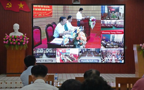 Tổ đại biểu đơn vị bầu cử số 7 TP Hà Nội tiếp xúc cử tri trước Kỳ họp thứ 10, Quốc hội khóa XV.