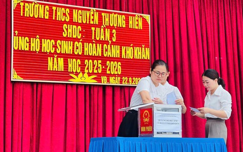 “Tiếp bước bạn đến trường”, Hành trình yêu thương lan tỏa từ mái trường THCS Nguyễn Thượng Hiền, xã Vân Đình, TP Hà Nội