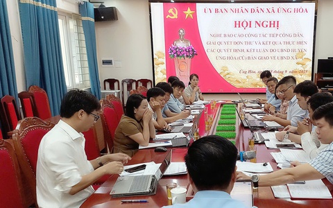 XÃ ỨNG HÒA TĂNG CƯỜNG TIẾP CÔNG DÂN, GIẢI QUYẾT KHIẾU NẠI, TỐ CÁO.