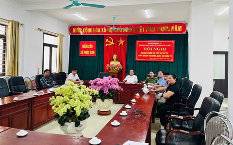 TIN HĐND XÃ PHÚC SƠN DỰ HỘI NGHỊ TIẾP XÚC CỬ TRI TRƯỚC KỲ HỌP THỨ MƯỜI, QUỐC HỘI KHÓA XV