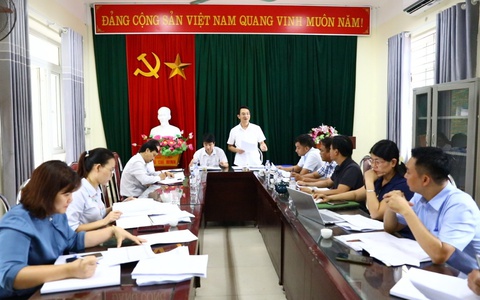 Đồng chí Phó Chủ tịch UBND xã chủ trì triển khai Kế hoạch thực hiện chiến dịch “90 ngày làm giàu, làm sạch dữ liệu về đất đai”