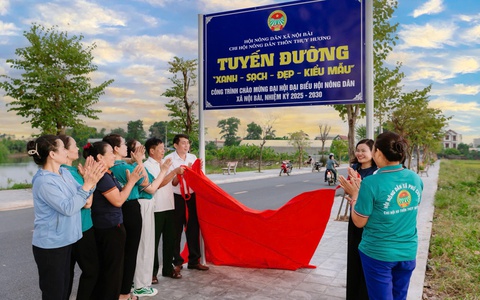 Xã Nội Bài khánh thành tuyến đường hoa ban: Điểm nhấn chào mừng Đại hội, lan tỏa phong trào xây dựng nông thôn mới