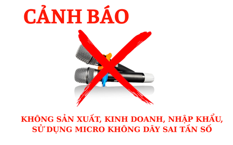 Nhiều cá nhân, tổ chức bị xử phạt vì dùng micro không dây không đạt chuẩn