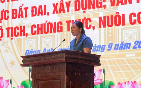 XÃ ĐÔNG ANH TỔ CHỨC HỘI NGHỊ TUYÊN TRUYỀN VỀ TTHC LĨNH VỰC ĐẤT ĐAI, XÂY DỰNG; HỘ TỊCH, CHỨNG THỰC, NUÔI CON NUÔI; VĂN HÓA - XÃ HỘI