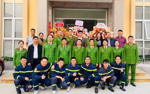 Phòng Cảnh sát PCCC&CNCH - CATP Hà Nội tổ chức Lễ ra mắt phân Đội Hồng Vân (Cơ sở 2) - Đội CC&CNCH khu vực số 32