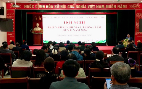 Xã Thiên Lộc tổ chức hội nghị triển khai một số nhiệm vụ trọng tâm quí I/2026