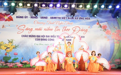 ỨNG HOÀ: SÔI NỔI CHƯƠNG TRÌNH VĂN NGHỆ 