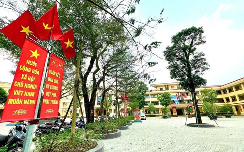 Thạch Thất rực rỡ sắc cờ, đồng lòng hướng về Đại hội XIV của Đảng