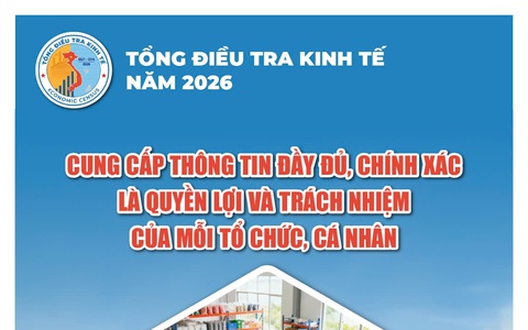Tuyên truyền tổng điều tra kinh tế năm 2026
