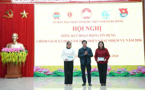 UB MTTQ Việt Nam xã Hạ Bằng tổng kết hoạt động tín dụng chính sách năm 2025