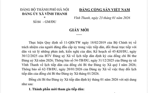 ĐẢNG UỶ XÃ VĨNH THANH