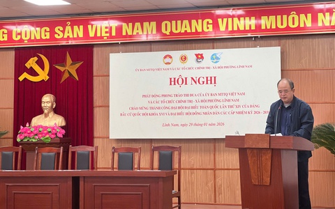 MTTQ VÀ CÁC TỔ CHỨC CHÍNH TRỊ – XÃ HỘI PHƯỜNG LĨNH NAM KÝ KẾT GIAO ƯỚC THI ĐUA, QUYẾT TÂM THỰC HIỆN THẮNG LỢI NHIỆM VỤ NĂM 2026