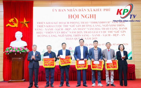 UBND XÃ TỔ CHỨC HỘI NGHỊ TRIỂN KHAI PHONG TRÀO TOÀN DÂN ĐOÀN KẾT XÂY DỰNG ĐỜI SỐNG VĂN HÓA VÀ CUỘC THI GIỮ GÌN THÔN SÁNG – XANH – SẠCH – ĐẸP – AN TOÀN NĂM 2026