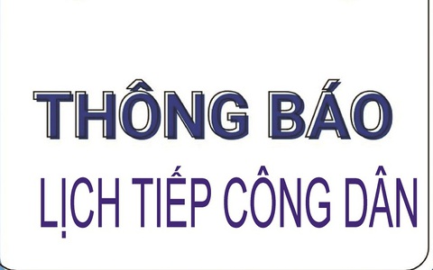 Thông báo lịch tiếp công dân của đồng chí Bí thư Đảng ủy Phường