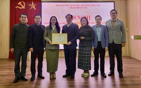 PHƯỜNG HỒNG HÀ THAM DỰ HỘI NGHỊ TỔNG KẾT HOẠT ĐỘNG CỦA ĐOÀN ĐBQH VÀ HĐND THÀNH PHỐ HÀ NỘI NHIỆM KỲ 2021–2026