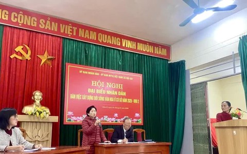 Xã Nội Bài tổ chức thành công Hội nghị Đại biểu Nhân dân tại 32/32 thôn, khu, tổ dân cư