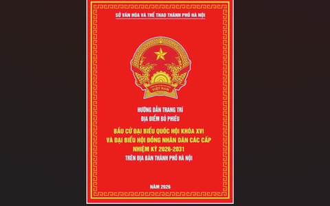 HƯỚNG DẪN TRANG TRÍ ĐỊA ĐIỂM BỎ PHIẾU BẦU CỬ ĐẠI BIỂU QUỐC HỘI KHÓA XVI VÀ ĐẠI BIỂU HĐND CÁC CẤP NHIỆM KỲ 2026 - 2031