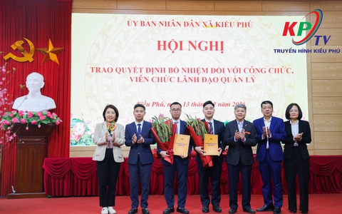 UBND XÃ KIỀU PHÚ TỔ CHỨC HỘI NGHỊ TRAO QUYẾT ĐỊNH VỀ CÔNG TÁC CÁN BỘ THÁNG 02 NĂM 2026