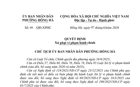 PHƯỜNG HỒNG HÀ: XỬ PHẠT 4 TRIỆU ĐỒNG ĐỐI VỚI HỘ KINH DOANH VI PHẠM QUY ĐỊNH VỀ AN TOÀN THỰC PHẨM