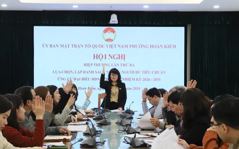 Hoàn Kiếm: hiệp thương lần thứ Ba lựa chọn, lập danh sách những người đủ tiêu chuẩn ứng cử đại biểu HĐND phường