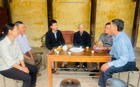 Xã Quảng Oai kiểm tra công tác tổ chức Lễ hội và chuẩn bị bầu cử trên địa bàn