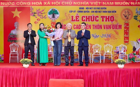 ẤM ÁP LỄ MỪNG THỌ - XUÂN BÍNH NGỌ 2026 TẠI ĐÌNH THÔN VẠN ĐIỂM  TRÊN ĐỊA BÀN XÃ PHÚ XUYÊN