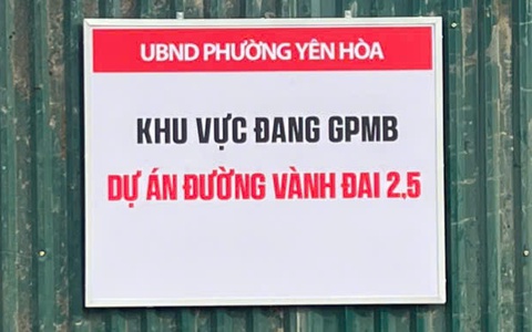 Phường Yên Hòa đẩy nhanh tiến độ giải phóng mặt bằng Dự án đường Vành đai 2.5