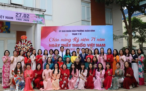 Trạm Y tế phường Xuân Đỉnh gặp mặt kỉ niệm 71 năm Ngày Thầy thuốc Việt Nam (27/2/1955 – 27/2/2026)