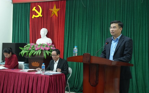 Đồng chí Phó Bí thư Đảng ủy, Chủ tịch UBND xã dự sinh hoạt chi bộ TDP An Đào