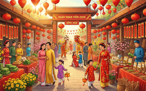 Trưng bày sản phẩm tiêu dùng phục vụ Tết Bính Ngọ - 