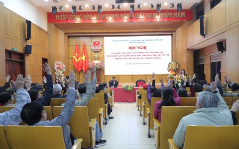 Phường Ngọc Hà tổ chức Hội nghị lấy ý kiến cử tri nơi cư trú đối với người ứng cử đại biểu Quốc hội Khóa XVI