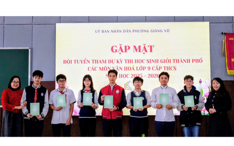 PHƯỜNG GIẢNG VÕ: KHẲNG ĐỊNH VỊ THẾ GIÁO DỤC MŨI NHỌN TẠI KỲ THI HỌC SINH GIỎI THÀNH PHỐ NĂM HỌC 2025-2026